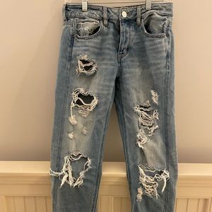 American Eagle Ripped Boyfriend Jeans